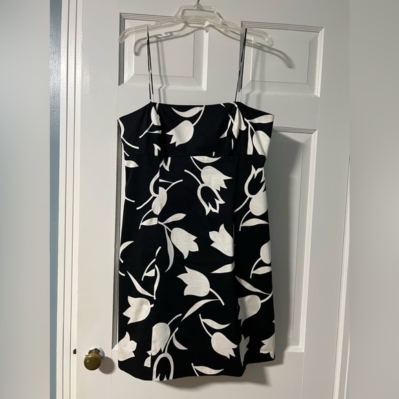 Black and White Tulip Print Nine West Dress - Picture 1 of 3